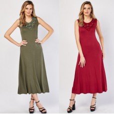 Women's Long Maxi Jersey Dress